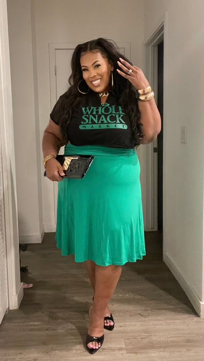 PLUS SIZE FLARE DOLLY SKIRT****SKIRT ONLY***