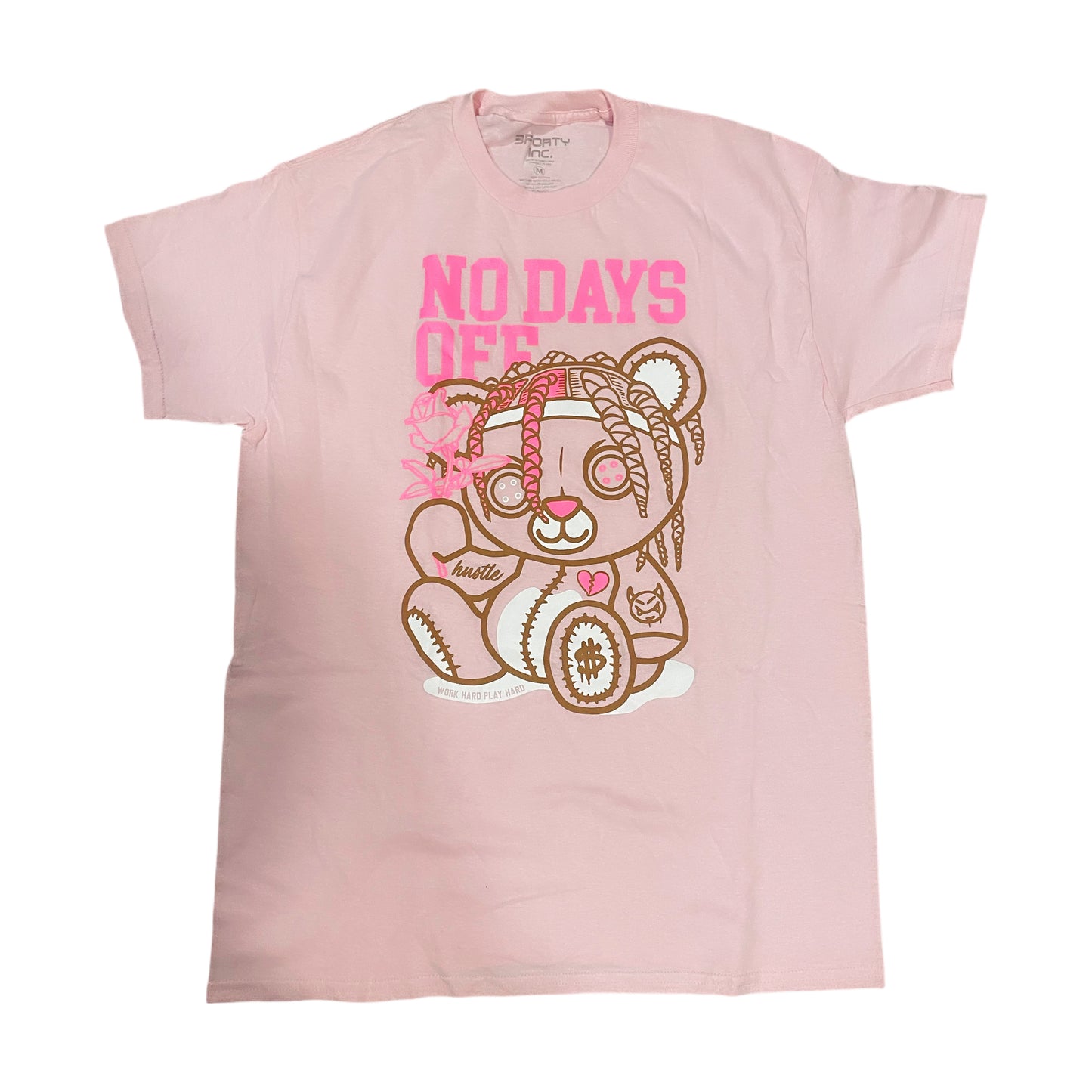 UNISEX GRAPHIC TEE-No Days Off Pastel