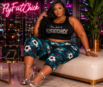 PLUS SIZE MULTI PRINTED CAPRI-BLACK MIX-15