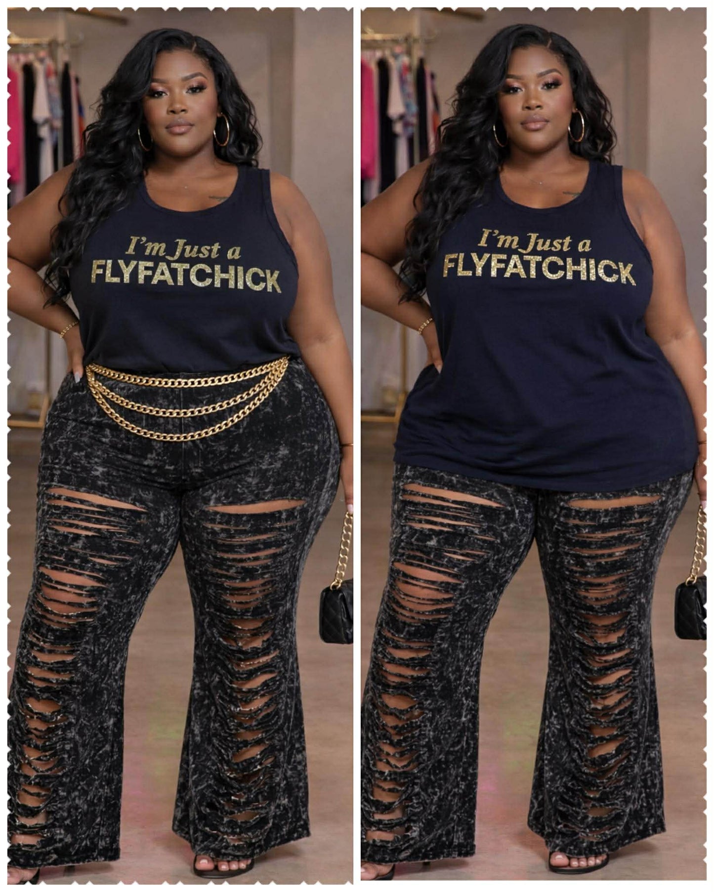Plus Size Tie Dye Print Laser Cut Flare Pants (PANTS ONLY)-52
