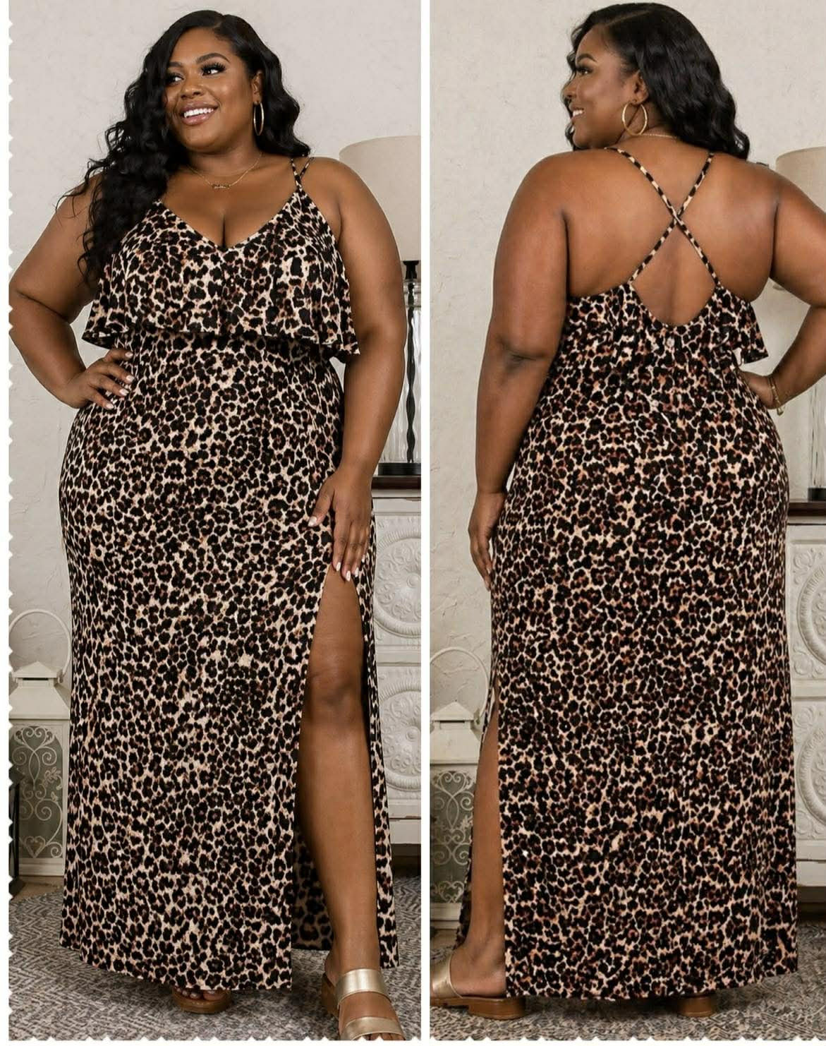 PLUS SIZE "WILD INTENIONS MAXI DRESS" -49