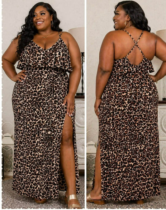PLUS SIZE "WILD INTENIONS MAXI DRESS" -49