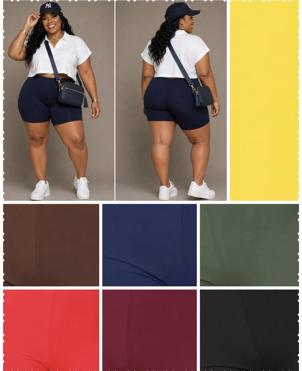 PLUS SIZE "SNATCH & GO" SHORTS-26