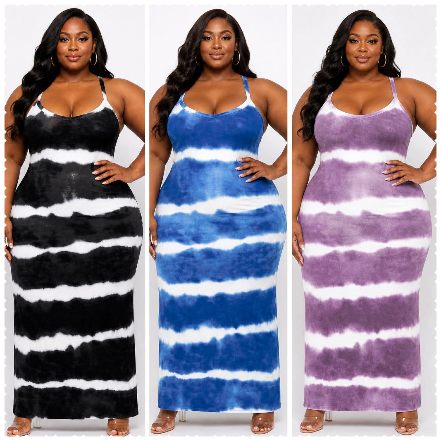 PLUS SIZE "STARBURST" MAXI DRESS-31