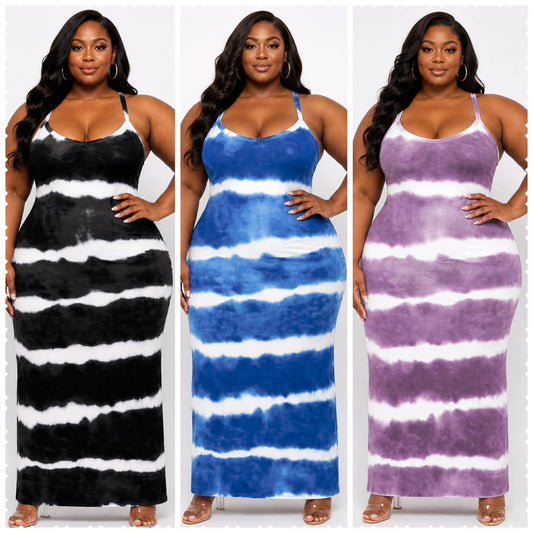 PLUS SIZE "STARBURST" MAXI DRESS-34