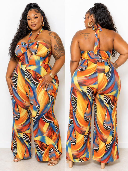 PLUS SIZE "PAINT TOWN" WIDE LEG JUMPSUIT-00