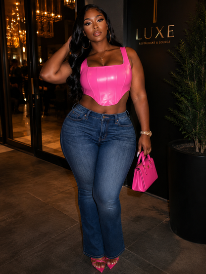 PINK PRESSURE CORSET TOP-L02
