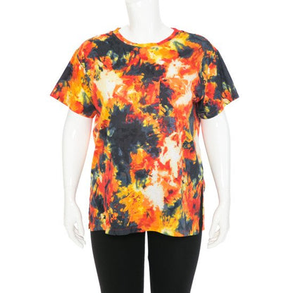 $3 SPECIAL!!! PLUS SIZE TYE DYE TEE-NAVY MIX