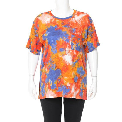 $3 SPECIAL!!! PLUS SIZE TYE DYE TEE-ORANGE/BLUE MIX