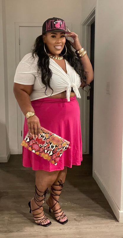 PLUS SIZE FLARE DOLLY SKIRT****SKIRT ONLY***