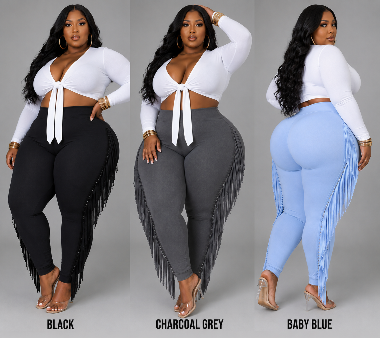 PLUS SIZE FRINGE SIDE LEGGINS-03