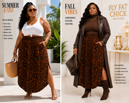 PLUS SIZE "RICH AUNTIE" MAXI SKIRTS-ANIMAL PRINT-04