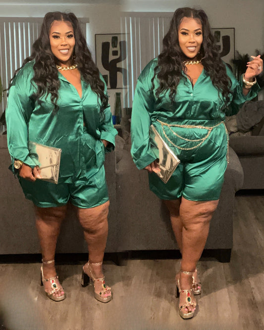 JASMINE SHORT SET-GREEN