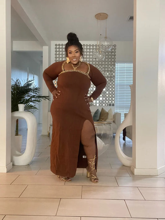 BROWN SUGAR BABY DRESS.