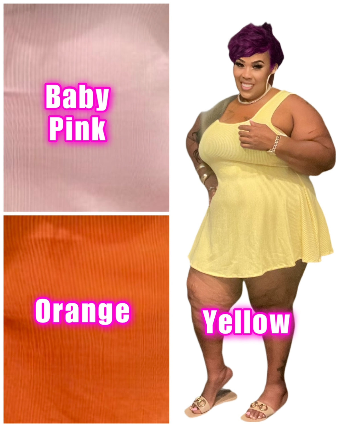 PLUS SIZE RIBBED FLARE MINI DRESS – flyfatchick