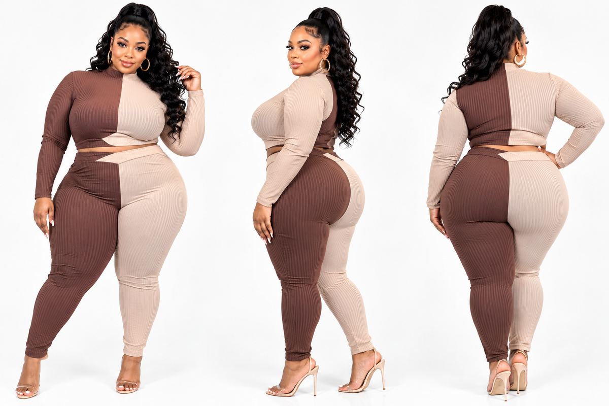 PLUS SIZE "BAD BEHAVIOR" 2-PIECE SET-32