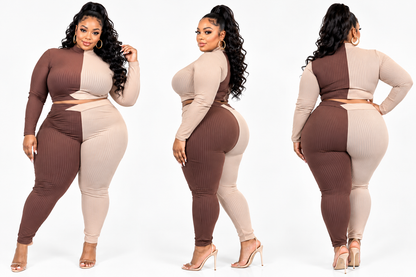 PLUS SIZE "BAD BEHAVIOR" 2-PIECE SET-32