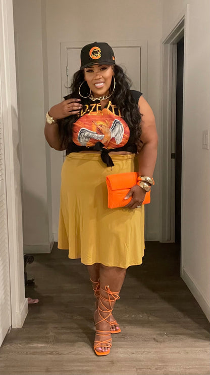PLUS SIZE FLARE DOLLY SKIRT****SKIRT ONLY***