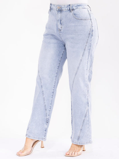 PLUS SIZE "NOT YOUR OLE' MOM JEANS"-67