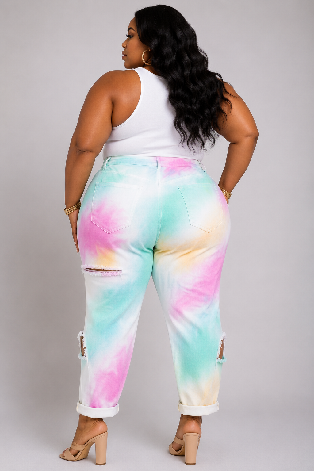 PLUS SIZE "COTTON CANDY CRUSH" HIGHWAIST JEANS-72