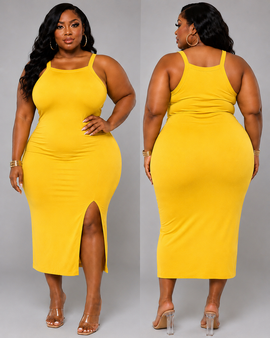 "JUST A LIL SEXY DRESS-YELLOW-67