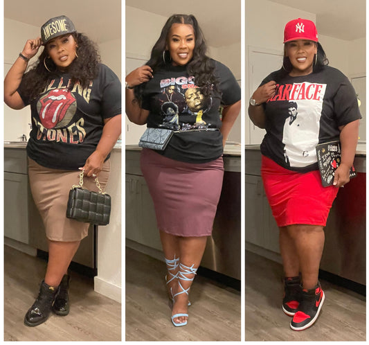 ****RESTOCK*** PLUS SIZE HIGHWAIST PENCIL SKIRTS. (WILL SHIP 7/15)
