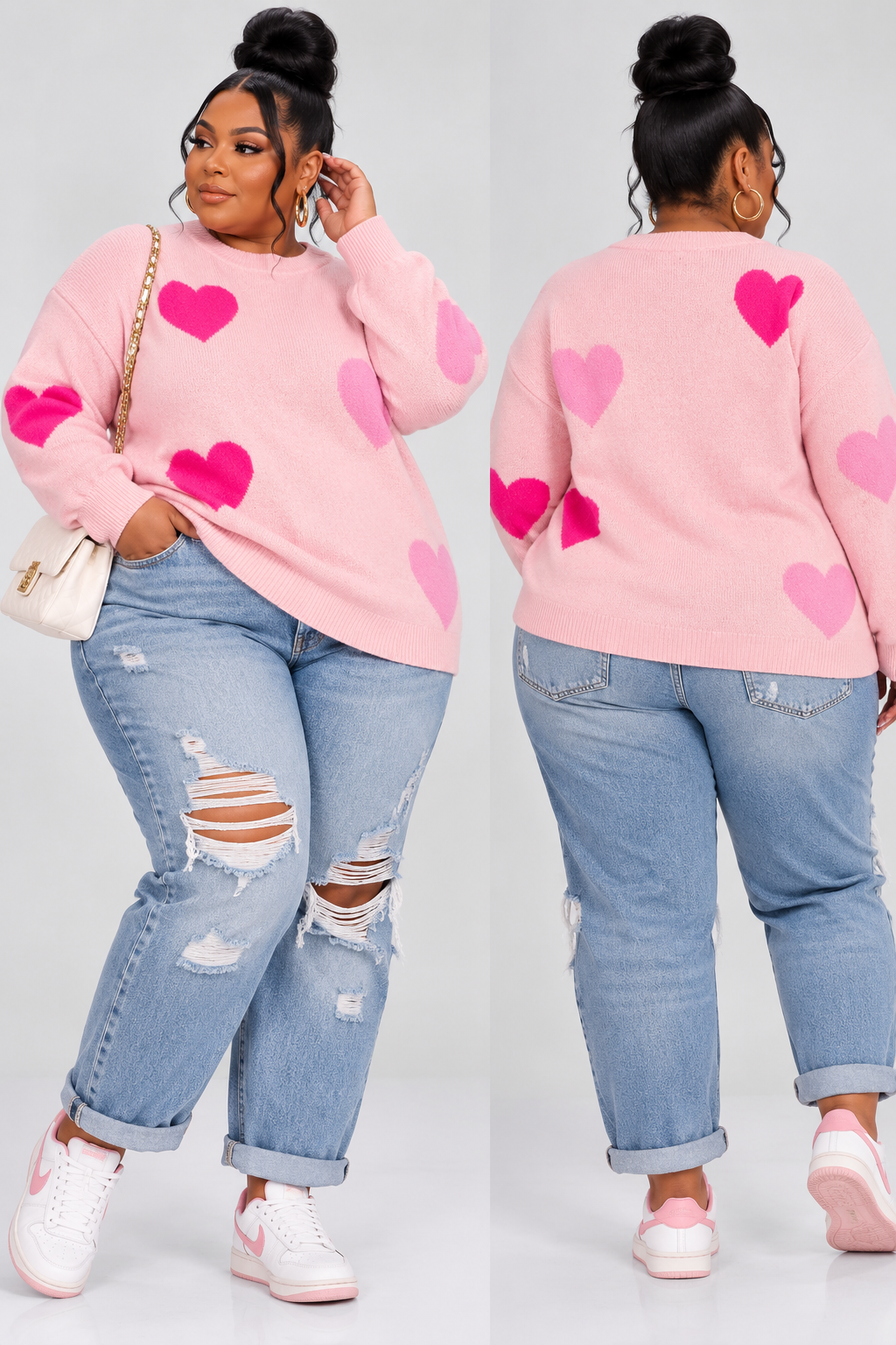 PLUS SIZE "LOVE MY FLY" SWEATER-