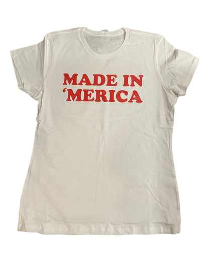 MADE IN MERICA T-SHIRT GRAPHIC CROP TEE