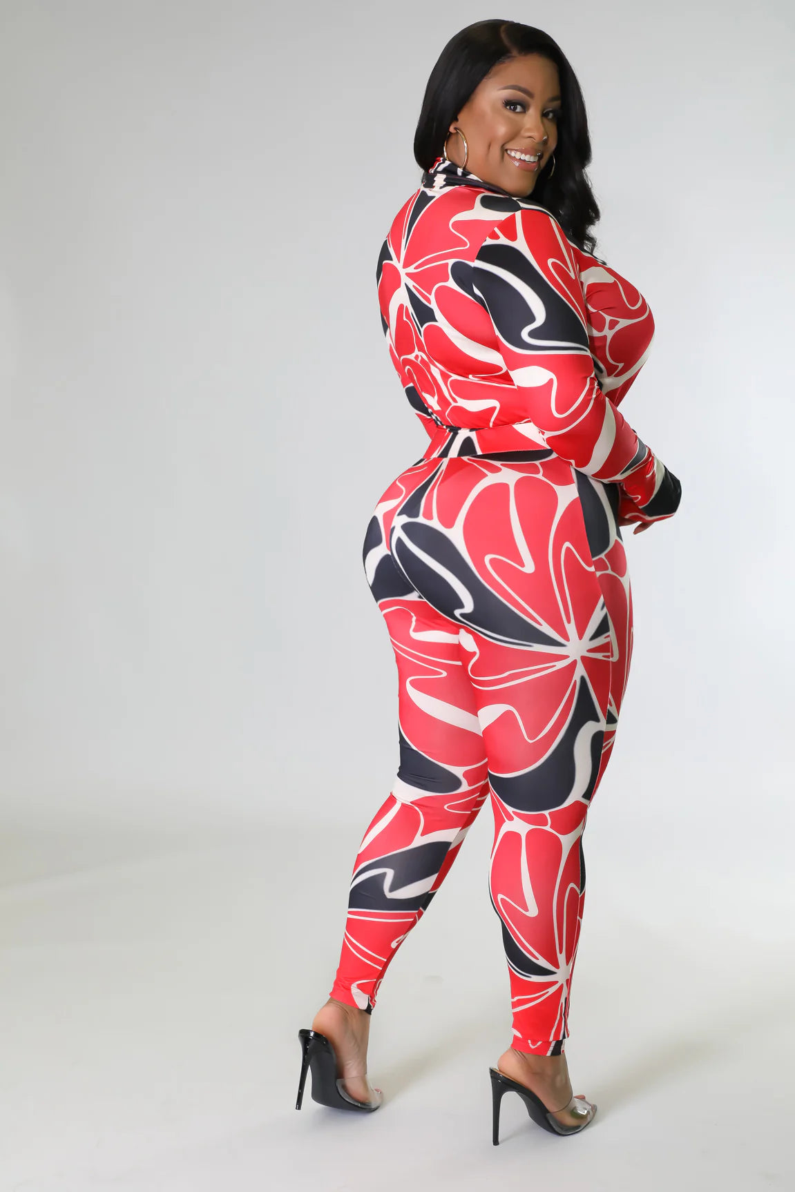 PLUS SIZE JASMINE Babe Bodysuit Legging SET-00