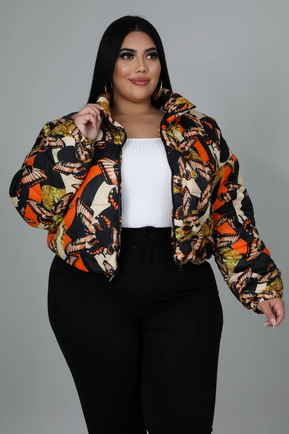 PLUS SIZE "A GOOD KNIGHT OUT JACKET"