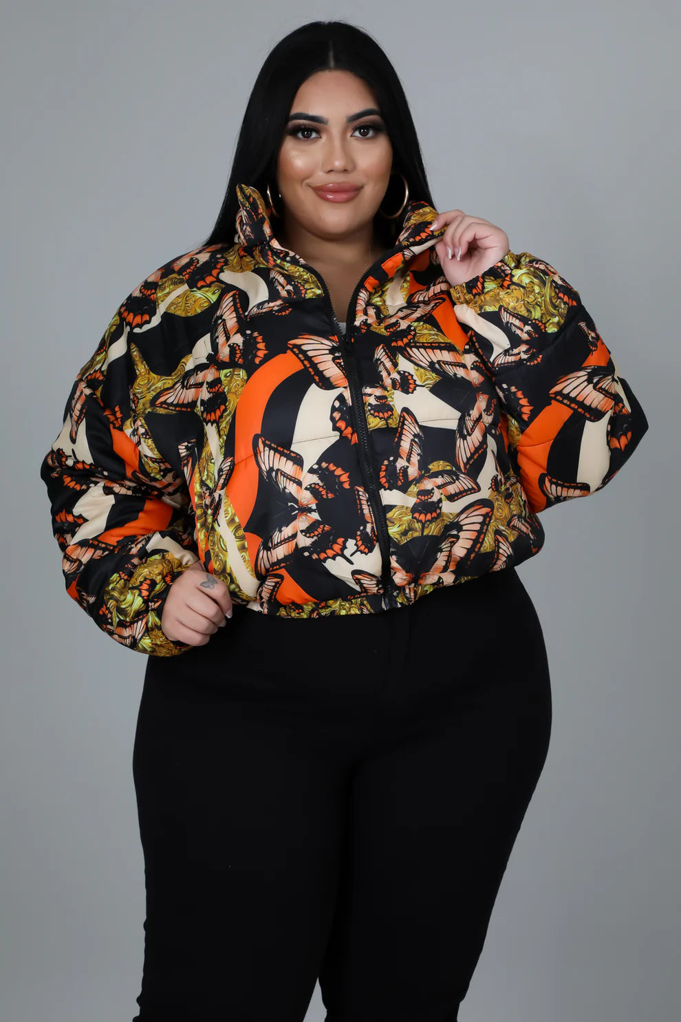 PLUS SIZE "A GOOD KNIGHT OUT JACKET"