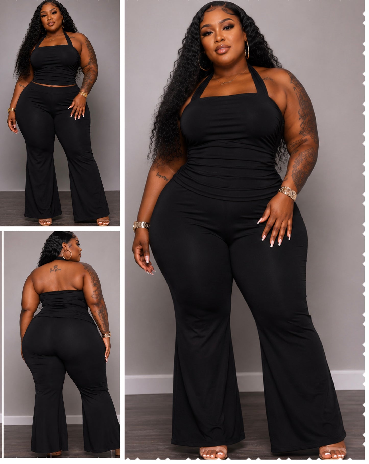 PLUS SIZE "MAIN CHARACTER" 2-PIECE SET-BLACK-15