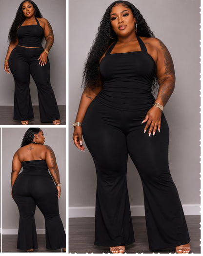 PLUS SIZE "MAIN CHARACTER" 2-PIECE SET-BLACK-15