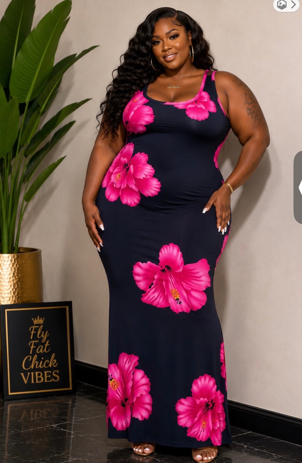 Plus Size "Island Muse Maxi"-PINK