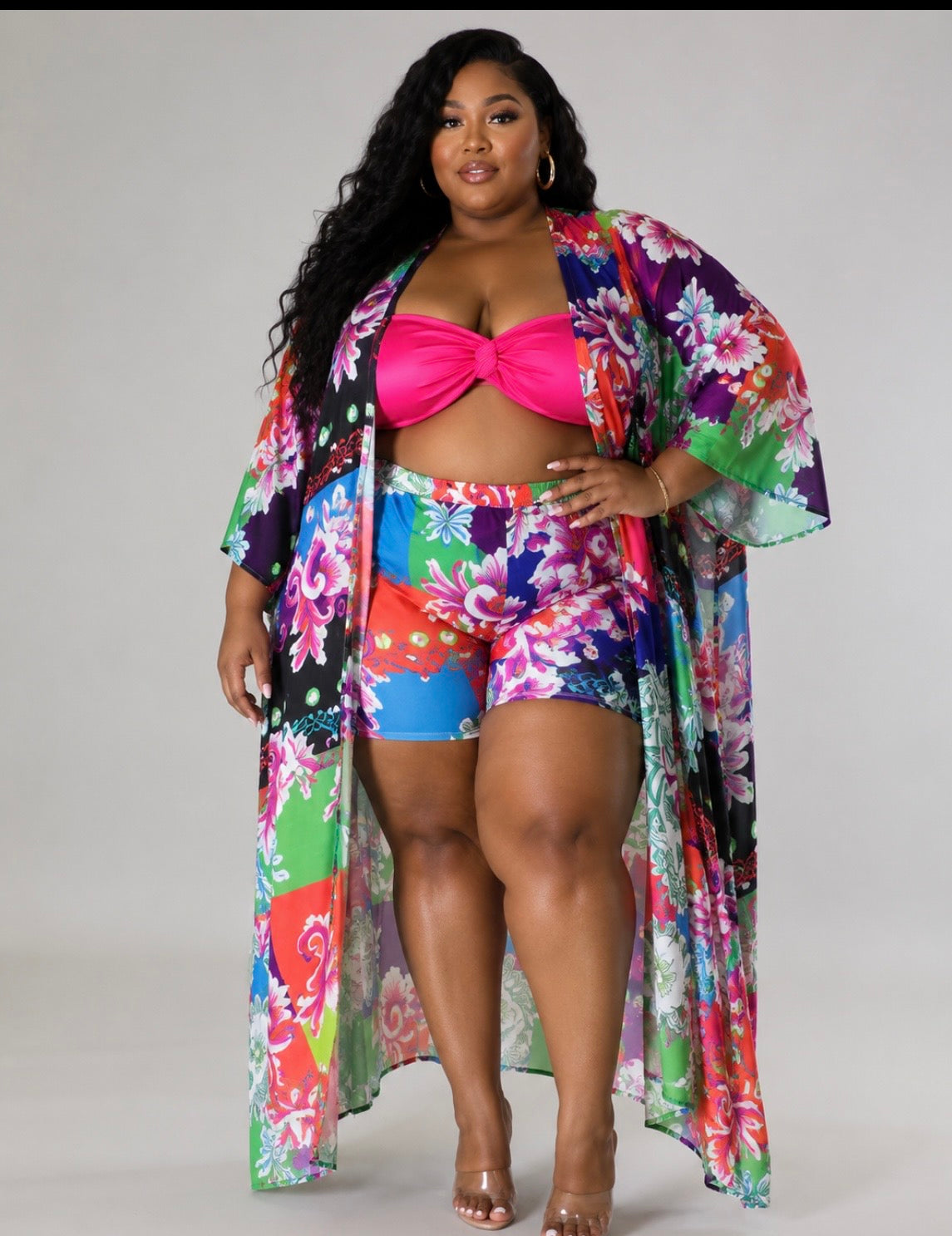 PLUS SIZE 2-PIECE ANASTASHA Short Set-19