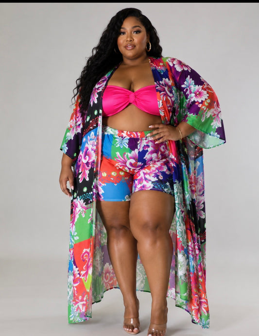 PLUS SIZE 2-PIECE ANASTASHA Short Set-19